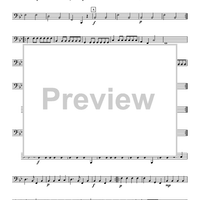 Fünffstimmigter blasender Music - Tuba