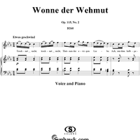 Wonne der Wehmuth, Op. 115, No. 2, D260