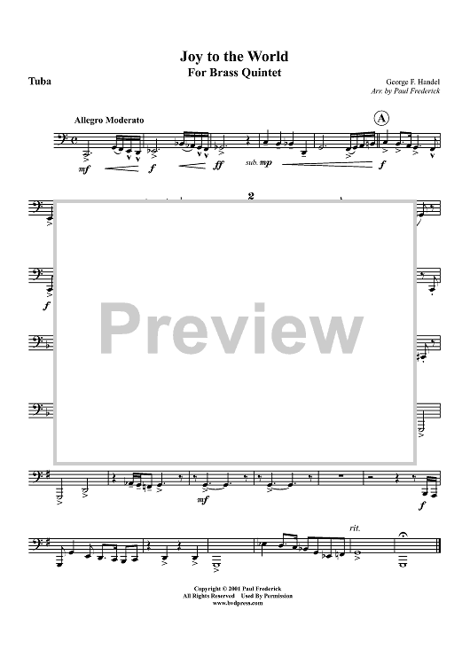 Joy to the World - Tuba