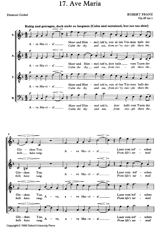 Ave Maria Op.45 No. 1