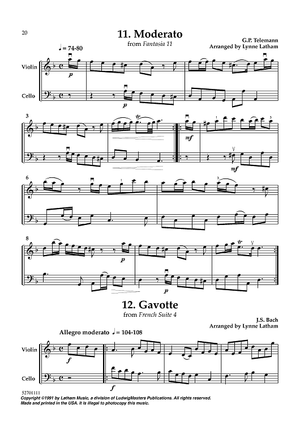 Moderato from Fantasia 11 / Gavotte from French Suite 4