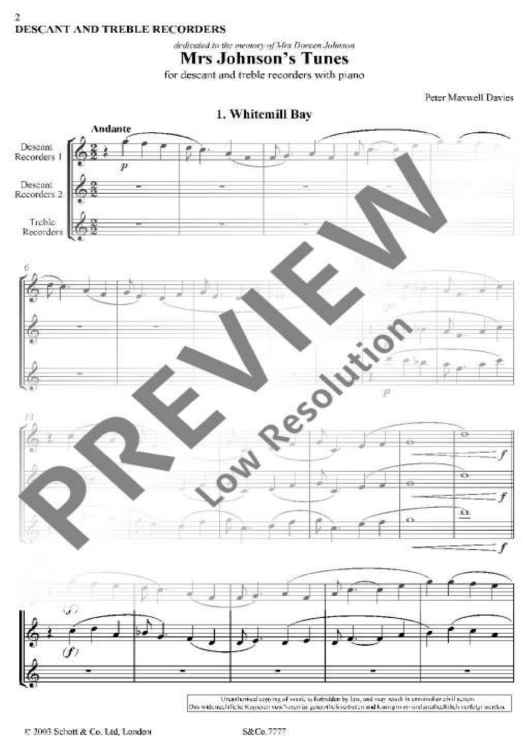 Mrs. Johnson's Tunes