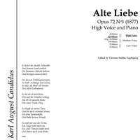 Alte Liebe Op.72 No. 1