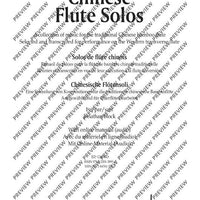 Chinese Flute Solos