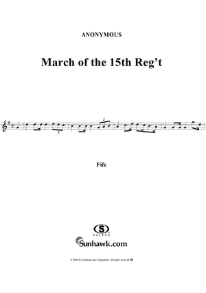 March of the 15th Reg't