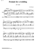 Prelude for a wedding