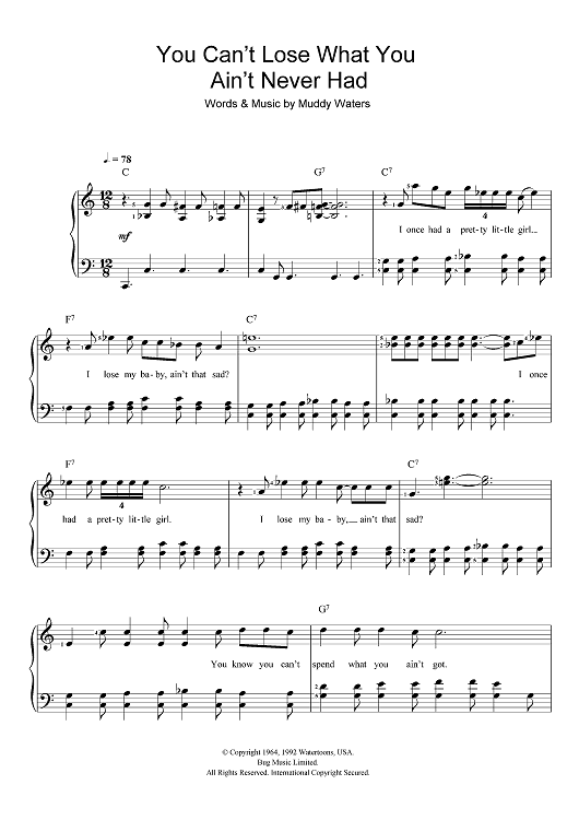 You Can't Lose What You Ain't Never Had