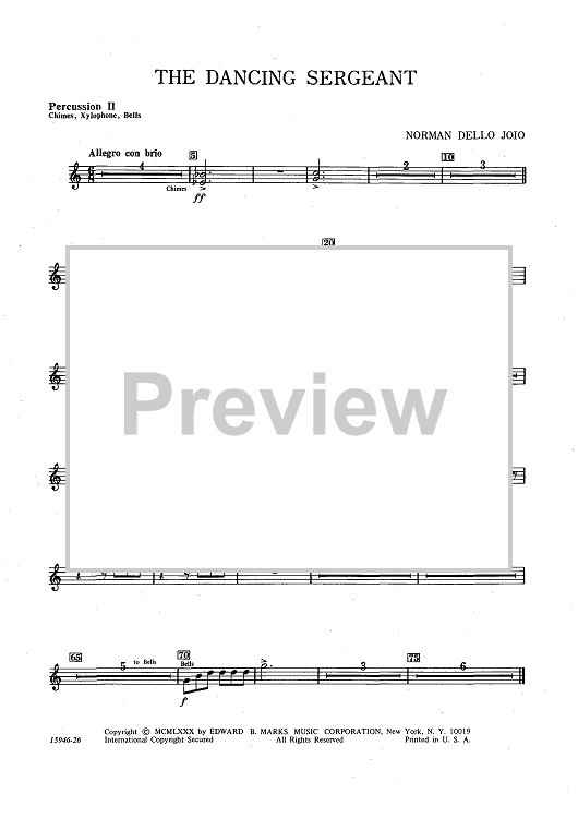 The Dancing Sergeant - Percussion 2