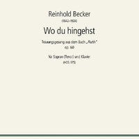 Wo du hingehst in C major