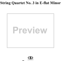 Quartet No. 3 in E-flat minor (es-moll) - Violin 1