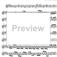 Three Part Sinfonia No.12 BWV 798 A Major - B-flat Tenor Saxophone