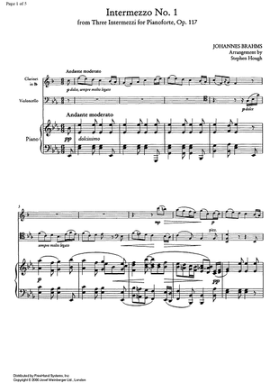 Intermezzo No. 1 - Score