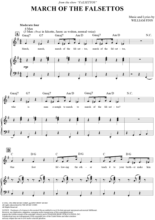 March of the Falsettos