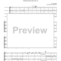 Two Pieces by Handel - Score