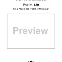 Out of Darkness (Psalm 130): No. 3. From the Watch of Morning