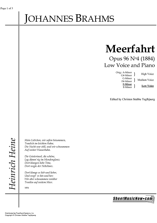 Meerfahrt Op.96 No. 4
