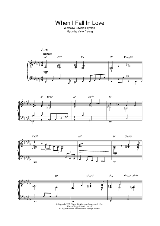 When I Fall In Love