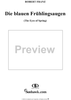 Six Songs, op. 20, no. 1: The Eyes of Spring  (Die blauen Frühlingsaugen)