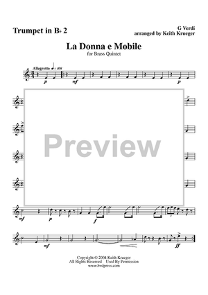 La Donna e Mobile - Trumpet 2