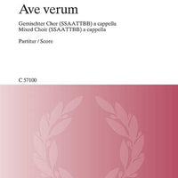 Ave verum - Score