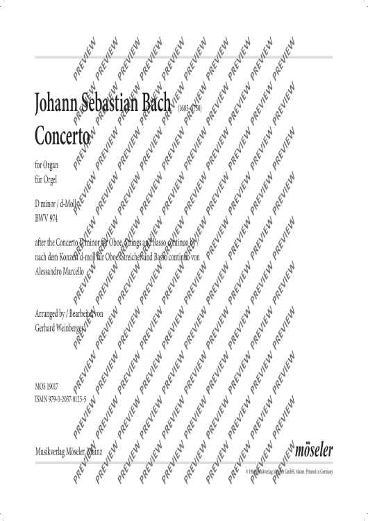 Concerto D minor in D minor