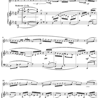 Suite, Op. 34, No. 1 for Flute and Piano - Piano Score
