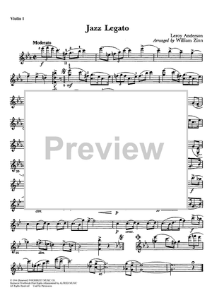 Jazz Legato - Violin 1