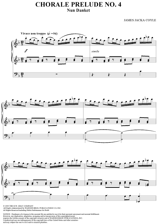 Chorale Prelude No. 4: Nun Danket