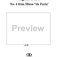 Agnus Dei 1 - No. 4 frim Missa "de Feria"