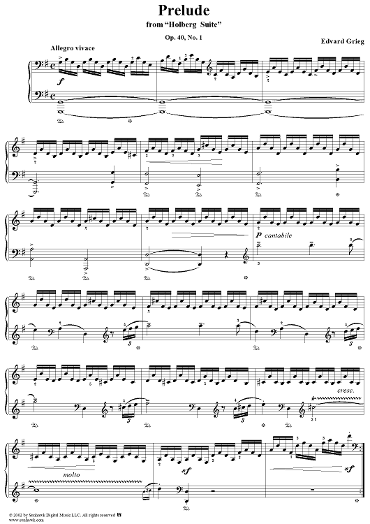 Holberg Suite, op. 40, no. 1: Prelude