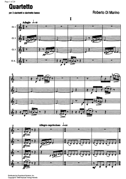 Quartetto - Score