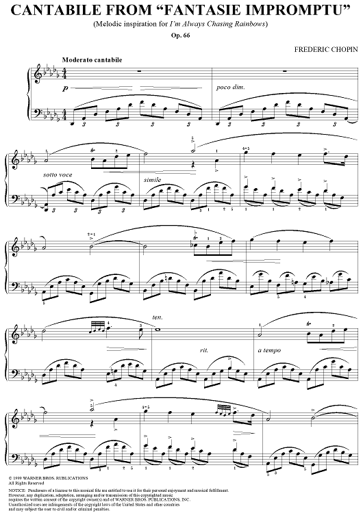 Cantabile from "Fantasie Impromptu"
