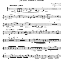 Trio - Clarinet in B-flat