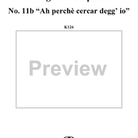 Ah perchè cercar degg' io (Aria), No. 11b from "Il Sogno di Scipione" - Full Score