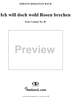 "Ich will doch wohl Rosen brechen", Aria, No. 2 from Cantata No. 86: "Wahrlich, wahrlich, ich sage euch" - Alto