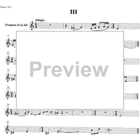 4 Preludes for Brass and Timpani - B-flat Trumpet 2