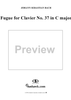Fugue for Clavier in C Major, BWV952