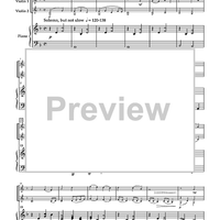 Hymns from "The Southern Harmony" for 2 Violins and Piano - Piano