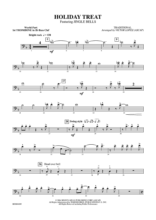 Holiday Treat - Trombone 1 in B-flat BC