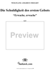 "Erwache, erwache", No. 3 from "Die Schuldigkeit des ersten Gebotes", K35 - Full Score