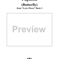 Lyric Pieces Book 3, op. 43, no. 1: Papillon (Butterfly)