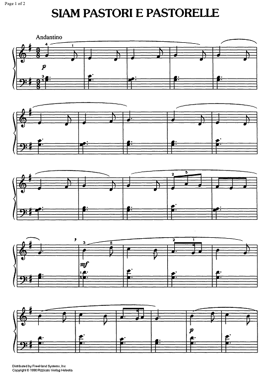 Siam pastori e pastorelle