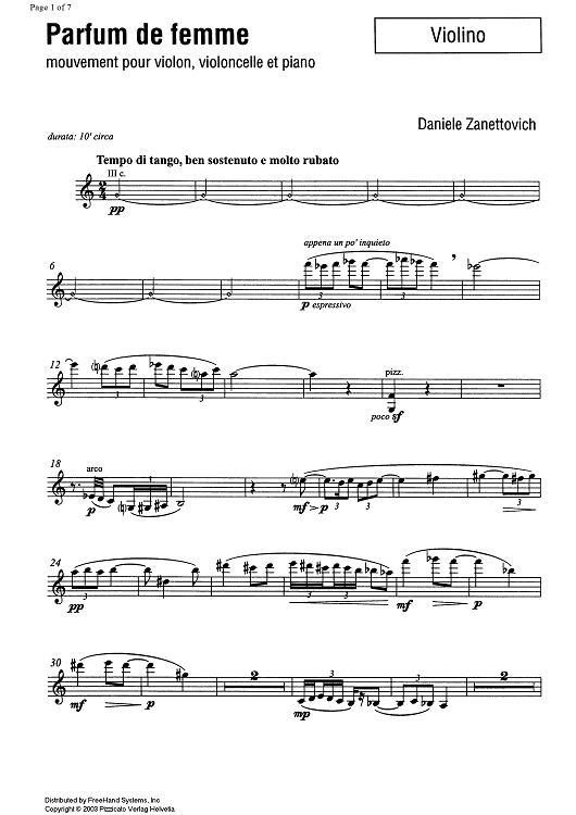 Parfum de femme - Violin