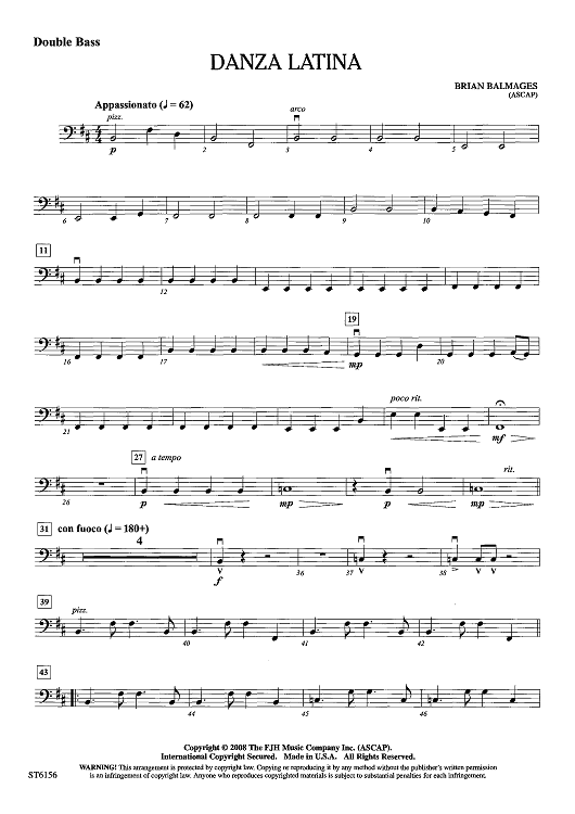 Danza Latina - Double Bass