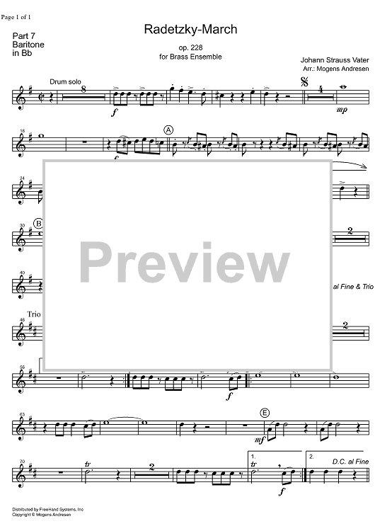 Radetzky Marsch Op.228 - Baritone Horn