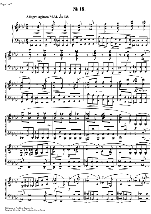 Prelude Op.11 No.18