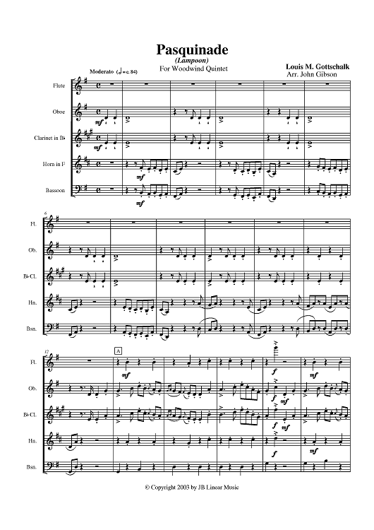 Pasquinade (Lampoon) - Score