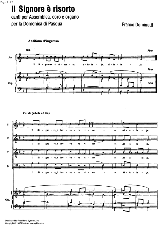 Il Signore é risorto