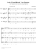 Lady, When I Behold Your Passions - From "Canzonets to Fowre Voyces with a Song of Eight Parts"