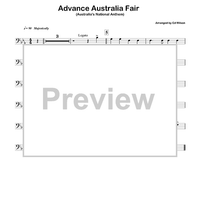 Waltzing Matilda & Advance Australia Fair - Trombone 3